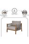 GOPLOANIA OUTDOOR SOFA SET 3+1+1+COFFEE TABLE - GREY - 7