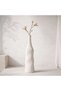 Christopher Stoneware Organic Abstarct Vase Tall 13.5x13.5x46cm - Beige - 2