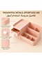 Plastic Desktop Storage Organizer Drawer Makeup Organizer Box, Multi Compartment Cosmetic Holder for - 4