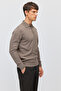 Men's Buttoned Polo Collar Slim Knit Sweater - 4