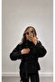 Women's Stand Collar Buttoned Waist-Tied Jacket Cashmere Coat - 4