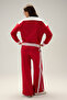 Half Zipper Women's Sweatshirt 6Wf1025-Rd - 4