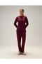 6Wf3009-Brd Women's Sweatshirt Burgundy - 5