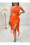 jumpsuit, orange - S - 4