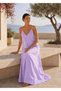 Lavinia Lilac Thin Strap Maxi Dress - 5