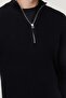 Men's Ribbed Zippered Knit Sweater - 6