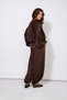 Textured Satin Balloon Pants with Elastic Waist Brown - 5