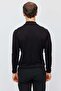 Men's Half Fishnet Patterned Knitwear Sweater - 4