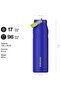 The IceFlow™ Bottle Flip Straw 2.0 1.06L / 36oz Cobalt Chartreuse - 2