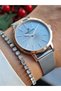 Rose Gold/Metallic Steel Bracelet 3 Atm Water Resistant Women's Wristwatch - 2