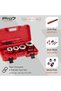 Pro7 Pipe Threader with Handle Tool Set -6 Piece Small- Pipe Threading Kit with Compact Stor - 2