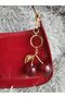 Large Silvery Red Cherry Figured Bag Charm / Accessory / Ornament / Keychain