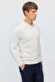 Men's Buttoned Polo Collar Slim Knit Sweater - 5