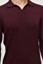 Men's Ribbed Polo Collar Knit Sweater - 7