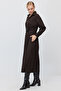 Women's Belted Classic Collar Long Poplin Dress - 4
