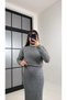 Women's Suit-Look Soft Knitwear Dress - 2