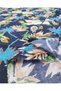 Navy Blue over Green Khaki Mustard Beige Blue Floral Patterned Cotton Voile Fabric for Shirts & Dresses En: 1 - 4