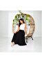 Women’s Black Pleated Maxi Skirt with Elastic Waistband – Free Size - 2