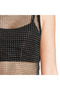 Women’s Black Rhinestone Mesh Sleeveless Cami Top – Free Size - 3
