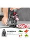 Rotary Cheese Grater مبشرة الجبن with 3 Changeable Blades, Kitchen Handheld Vegetable Sl - 4