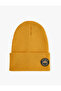 Label Detailed Ribbed Beret