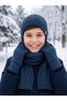 Kitti 9-15 Years Old Boys' Lined Scarf, Beanie, Gloves 3-Piece Set