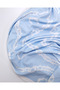 Patterned Thin Soft Crinkled Jersey Fabric in Blue and White Colors for Dresses & Blouses 150X200Cm - 2