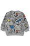 Civil Boy's Graffiti Printed Sweatshirt |   2 Thread Long Arm |   School Nursery and Daily Use - Gray - 2