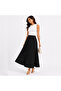 Women’s Black Pleated Maxi Skirt with Elastic Waistband – Free Size - 3
