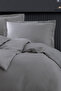Dora Cotton Satin Single XL Duvet Cover Set - Gray - 2