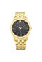 Quartz Analog with Day and Date Black Dial Metal Strap Watch for Men - 2