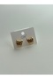 Mini Steel Vintage Earrings Gold - 2 cm - 3