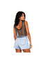 Women’s Black Rhinestone Mesh Sleeveless Crop Top – Free Size - 3