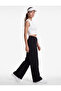 High Waist Pocketed Comfortable Fit Viscose Sports Wide Leg Sweatpants - 3