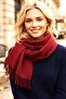Burgundy Color Shoulder Shawl Scarf - 3
