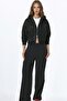 Sparkly Hooded Zipper Sweatshirt - 4