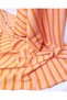 Thin, Soft, Flexible Camisole Knitted Fabric with Orange Colored Transverse Stripes for Dresses & Blouses Width: 100cm - 6