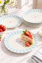 Cake Plate 21 cm Set of 3 |   Porcelain Dessert and Pastry Serving Plate |   Breakfast, Cookies, Cakes, and Snack Presentation Plate |   Stylish Kitchen & Tableware Product - 2