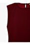 Scuba Fabric Asymmetrical Crew Neck Sleeveless Dress - 7