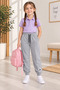Girls' School Jogger Sweatpants with Double Pockets