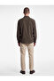 Buttoned Comfortable Fit Cotton Classic Collar Long Sleeve Muslin Shirt - 3