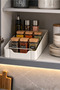 Large Size Multi-Purpose Rail Cabinet Drawer Organizer Sliding Kitchen Bathroom Pantry Organizer 1 Piece - 3