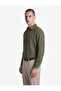 Buttoned Comfortable Fit Cotton Classic Collar Long Sleeve Muslin Shirt - 2