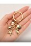 Gold Sea Figure Bag Charm Keychain Charm - 2