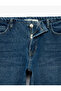 Cotton Zippered Low Waist Buttoned Baggy Denim Trousers - Baggy Jeans - 8