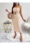 Rochie maxi, bej - L - 5