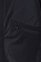 Men's Relax Fit Comfortable Cut Patterned Stand Collar Elastic Cuff Zipper Pocket Black Puffer Jacket - 3