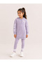 Girls Half Zip Sweatshirt Hoodie and Ribbed Pants Set