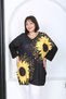 Women's Lycra Viscose V-Neck Plus Size Tunic - 3