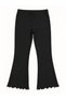 Girls Heart Graphic Sweatshirt and Ribbed Flared Pants Set - 4